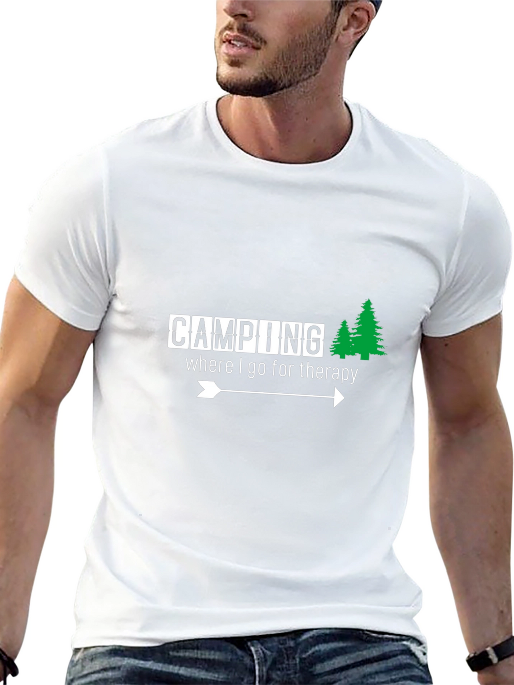 Camping Therapy T-Shirt - Nature Lover Apparel