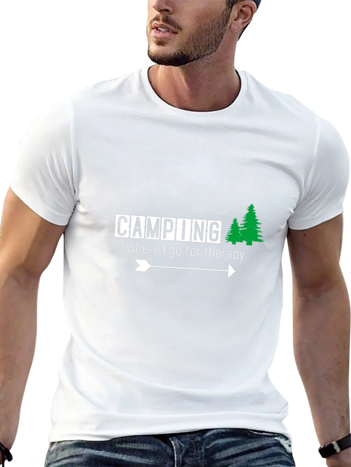 Camping Therapy T-Shirt - Nature Lover Apparel