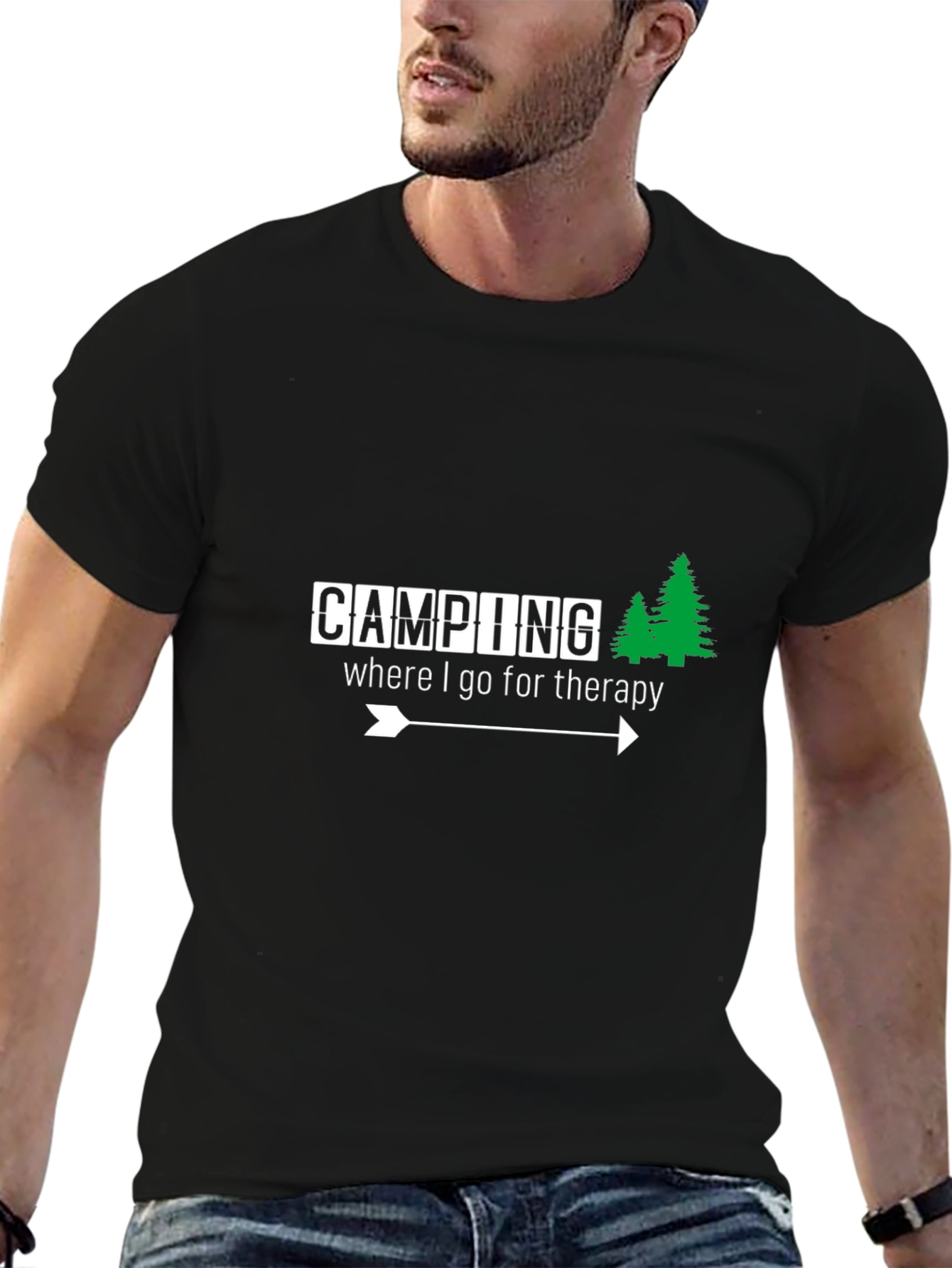 Camping Therapy T-Shirt - Nature Lover Apparel