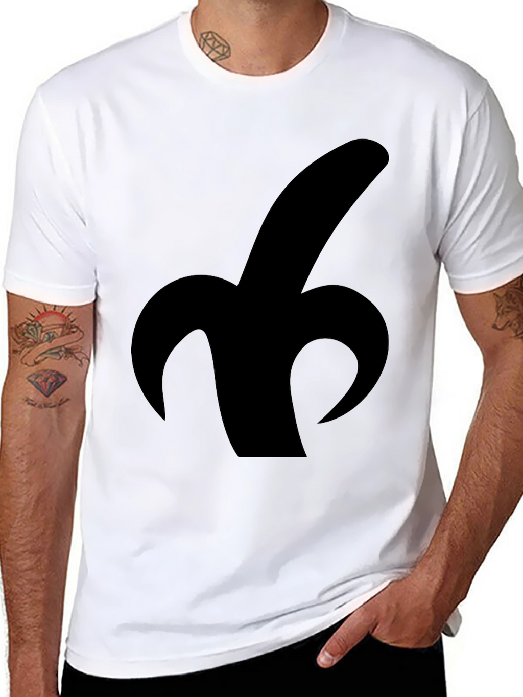 Banana Silhouette Graphic Tee - Classic Black