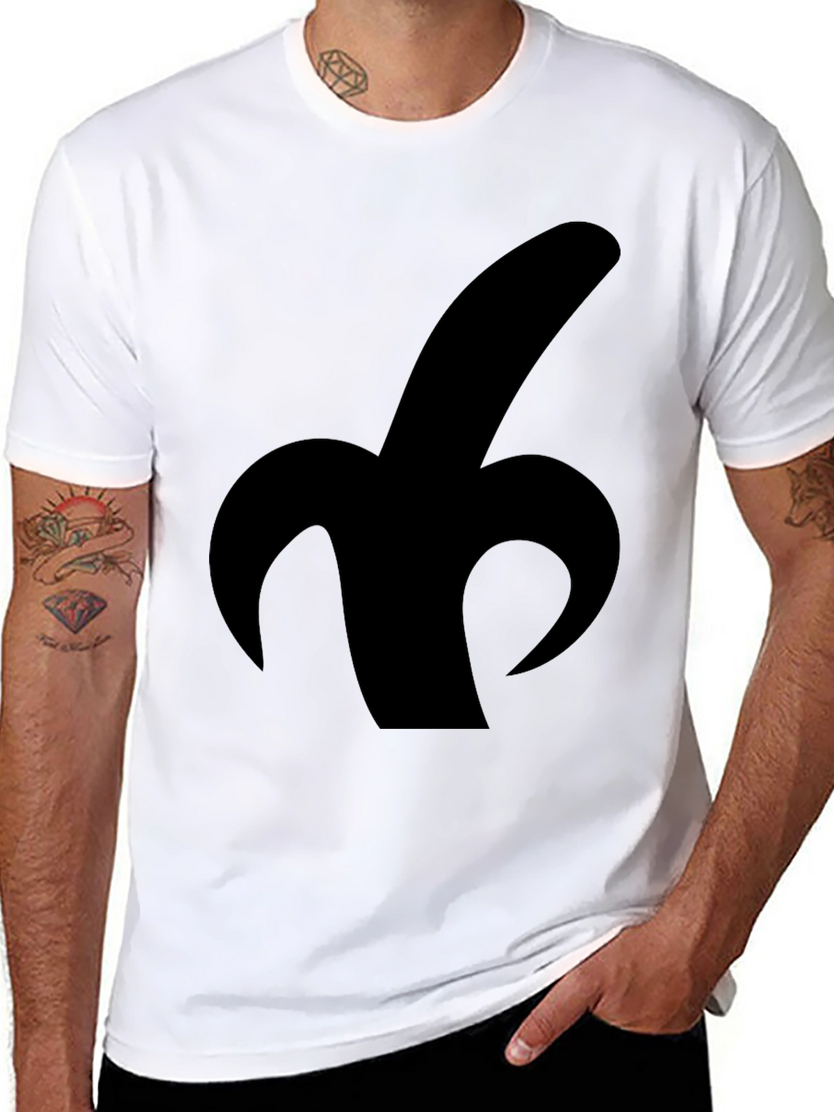Banana Silhouette Graphic Tee - Classic Black
