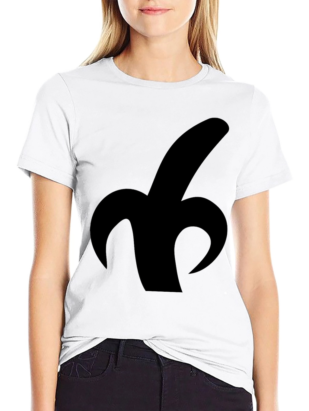 Banana Silhouette Graphic Tee - Classic Black