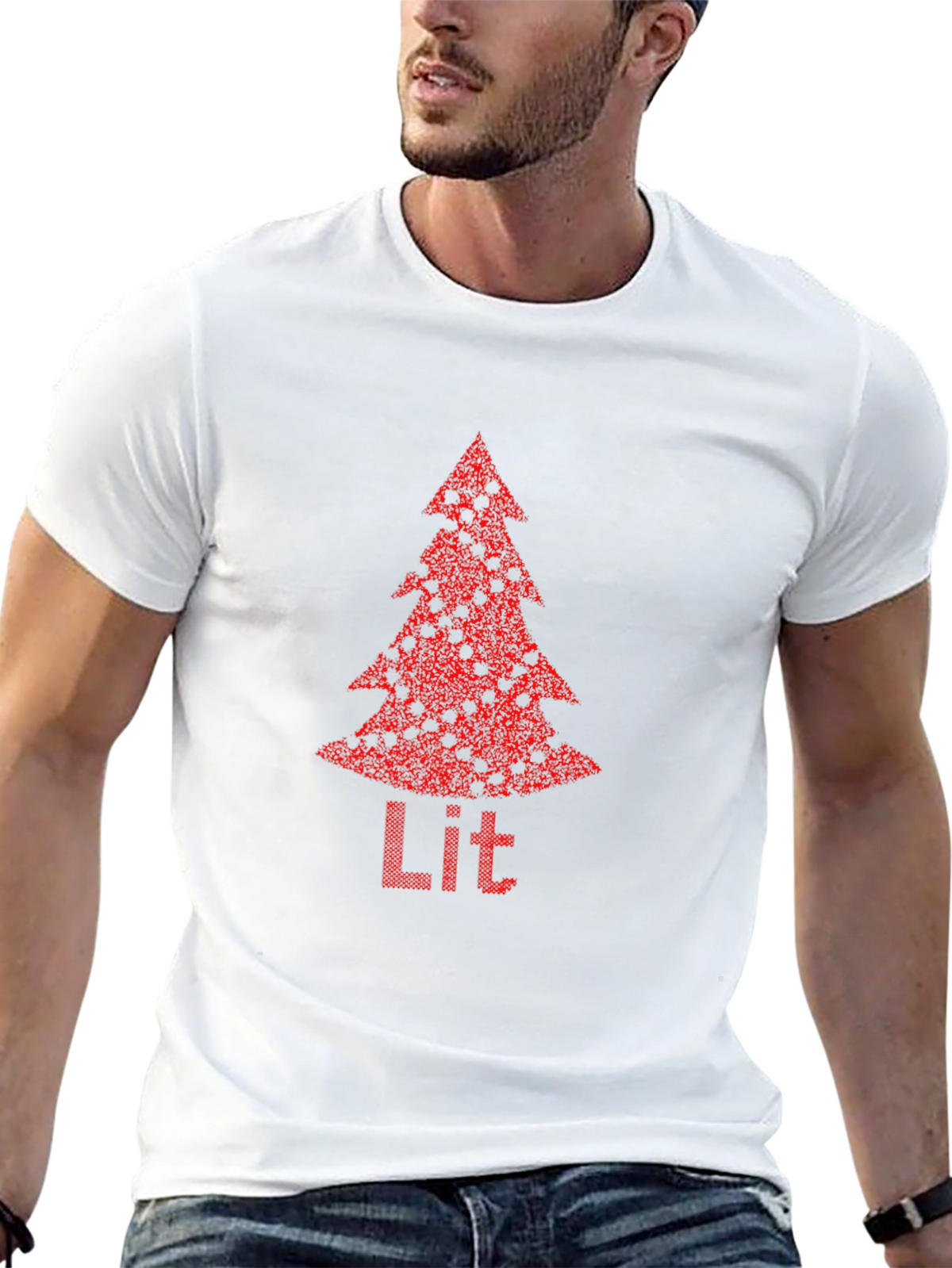 Lit Christmas Tree Graphic Tee