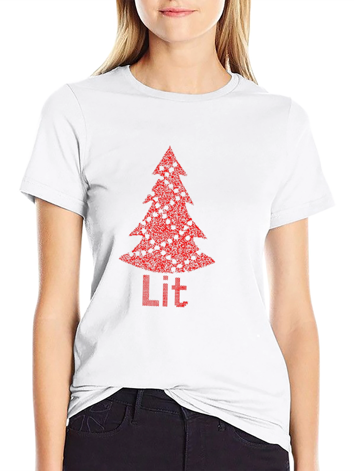Lit Christmas Tree Graphic Tee