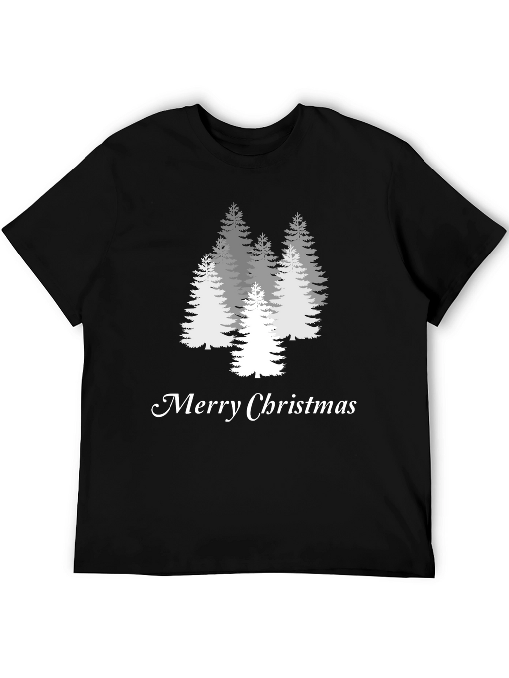 Merry Christmas Tree Graphic Tee - Holiday Style