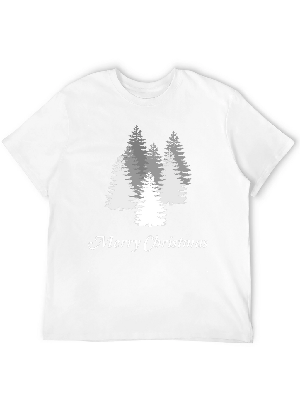 Merry Christmas Tree Graphic Tee - Holiday Style