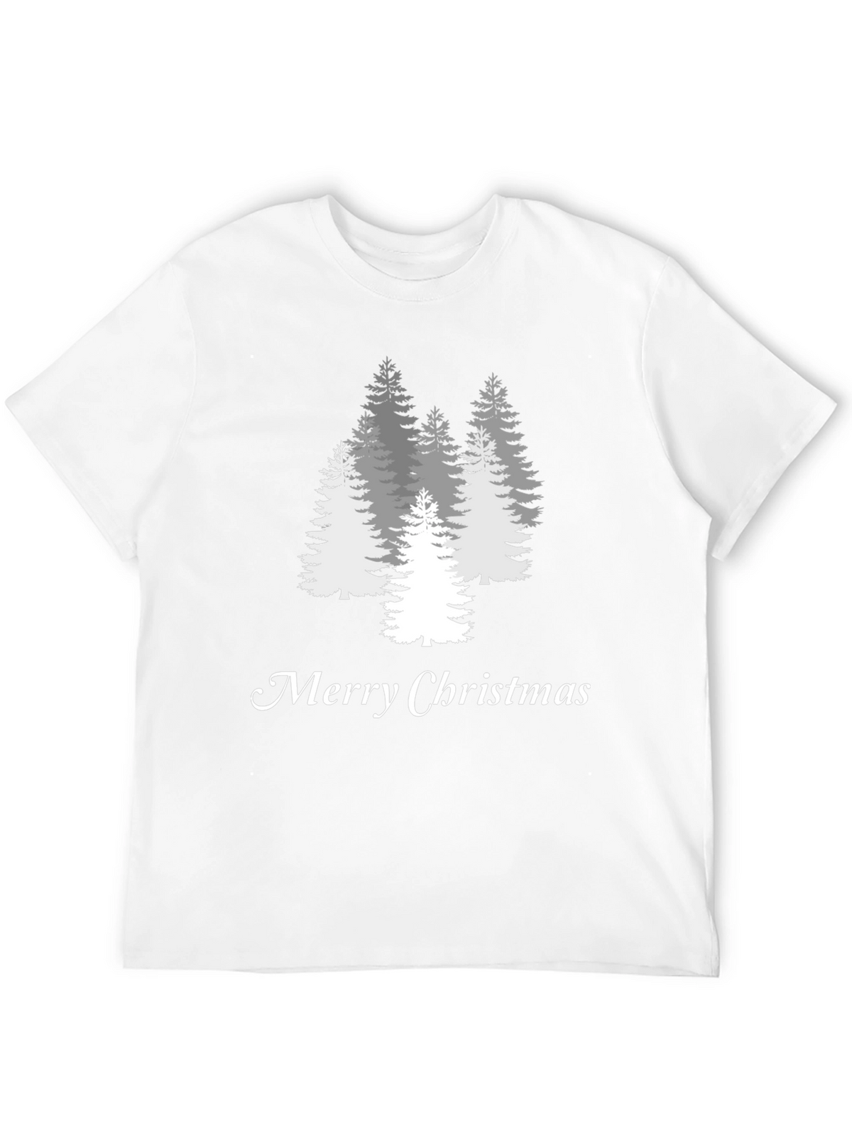 Merry Christmas Tree Graphic Tee - Holiday Style