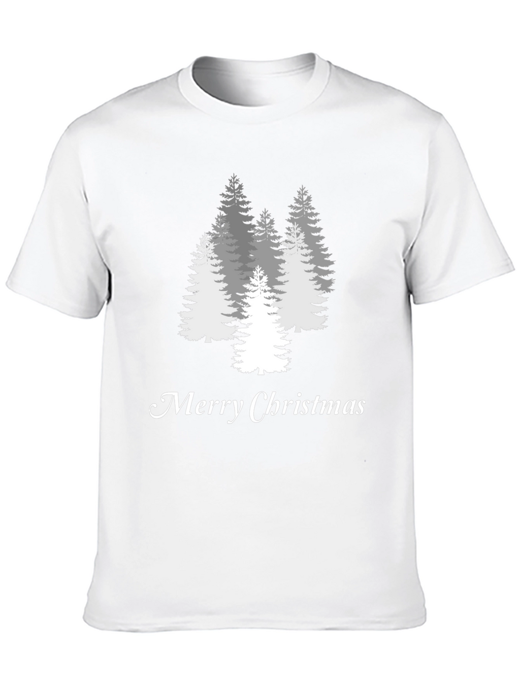 Merry Christmas Tree Graphic Tee - Holiday Style