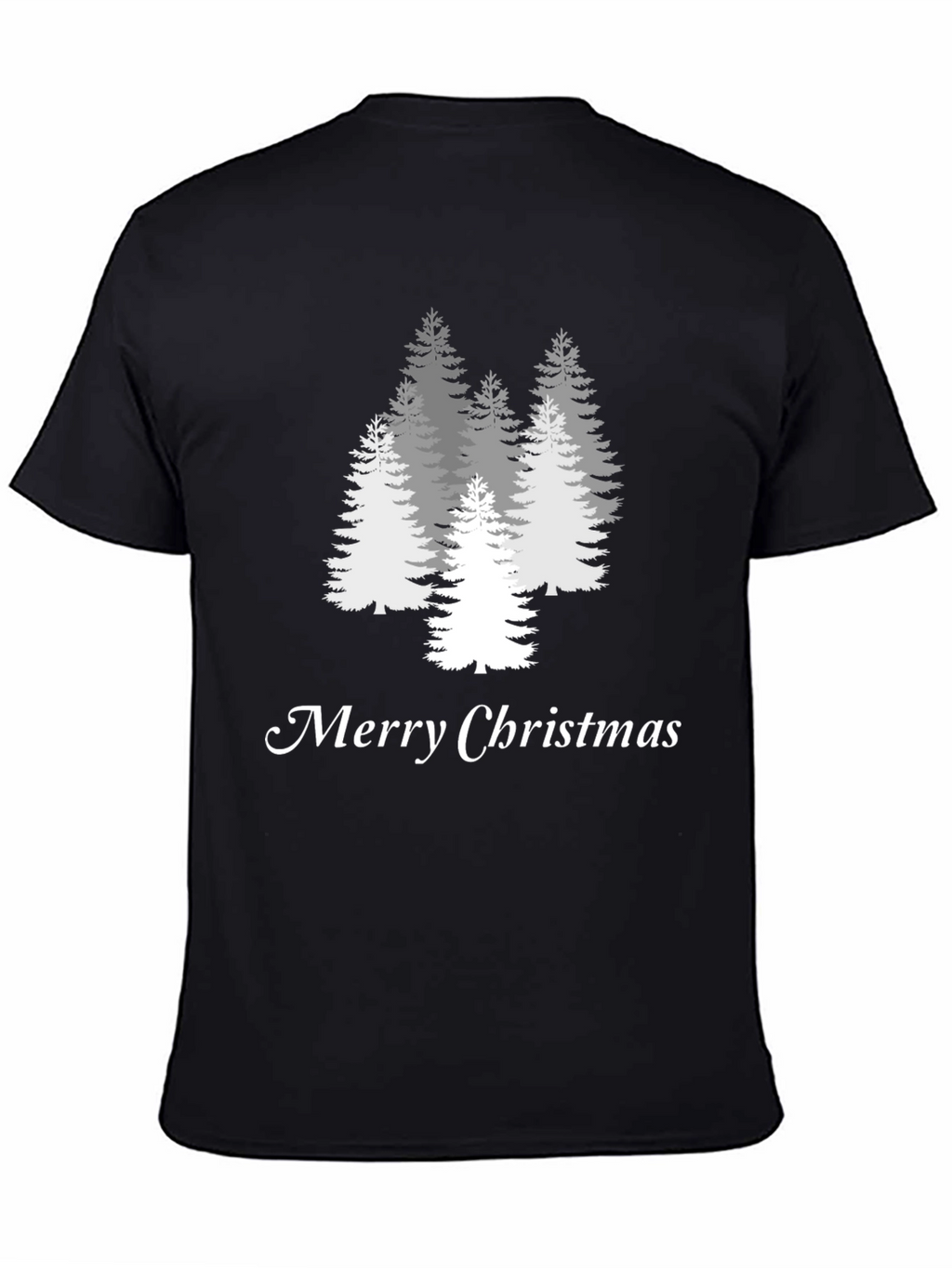 Merry Christmas Tree Graphic Tee - Holiday Style