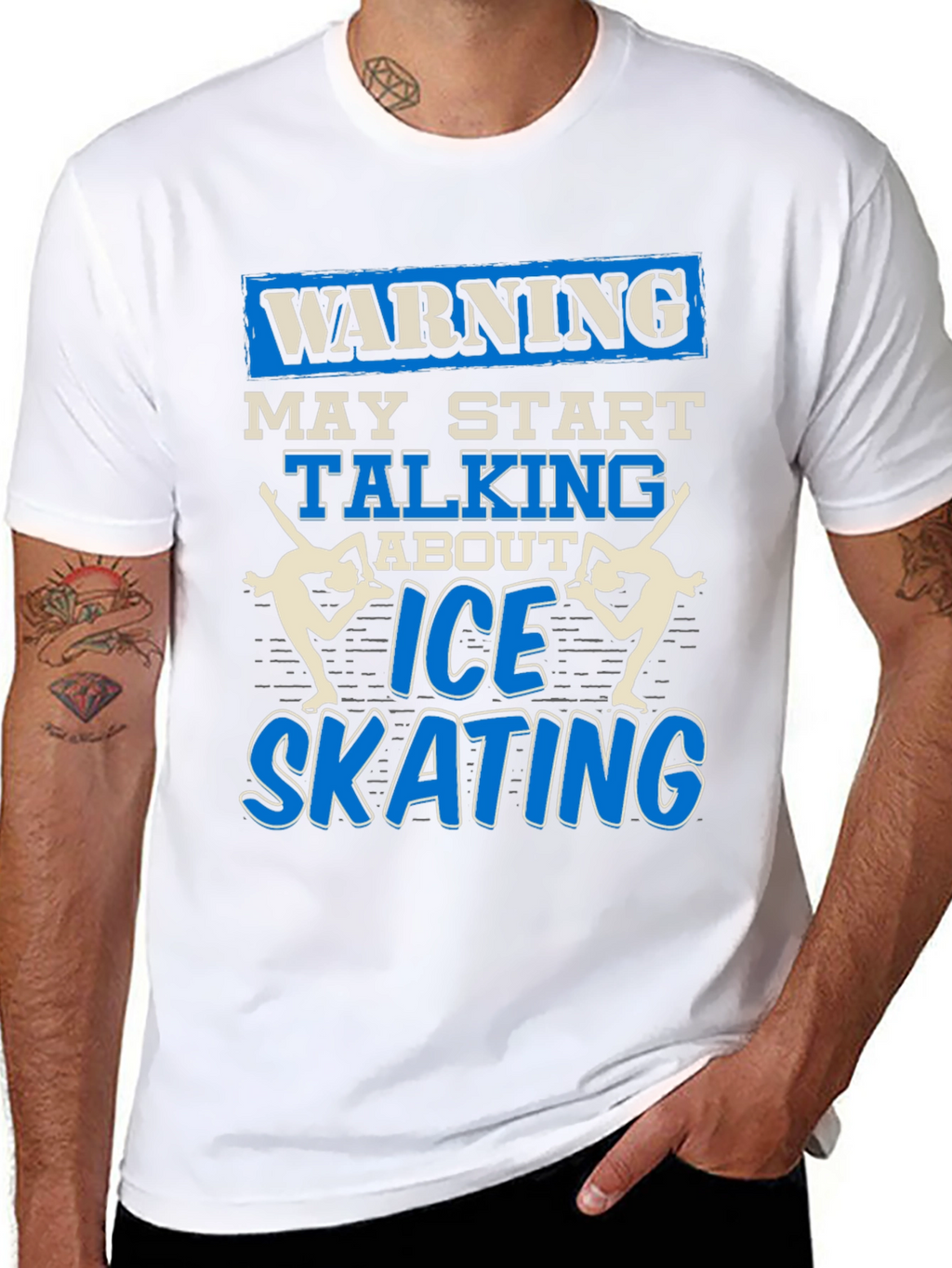 Warning Ice Skating T-Shirt