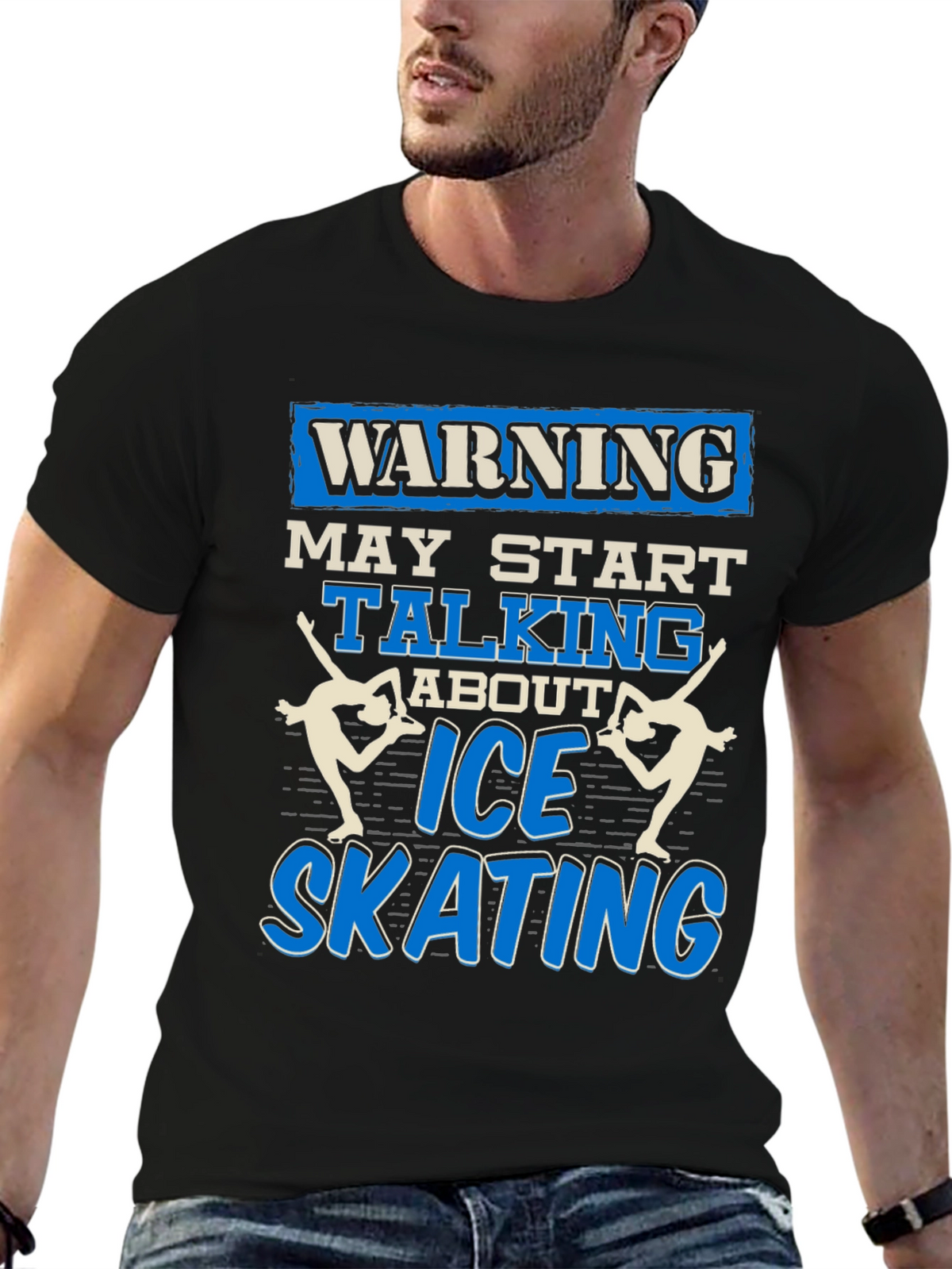Warning Ice Skating T-Shirt