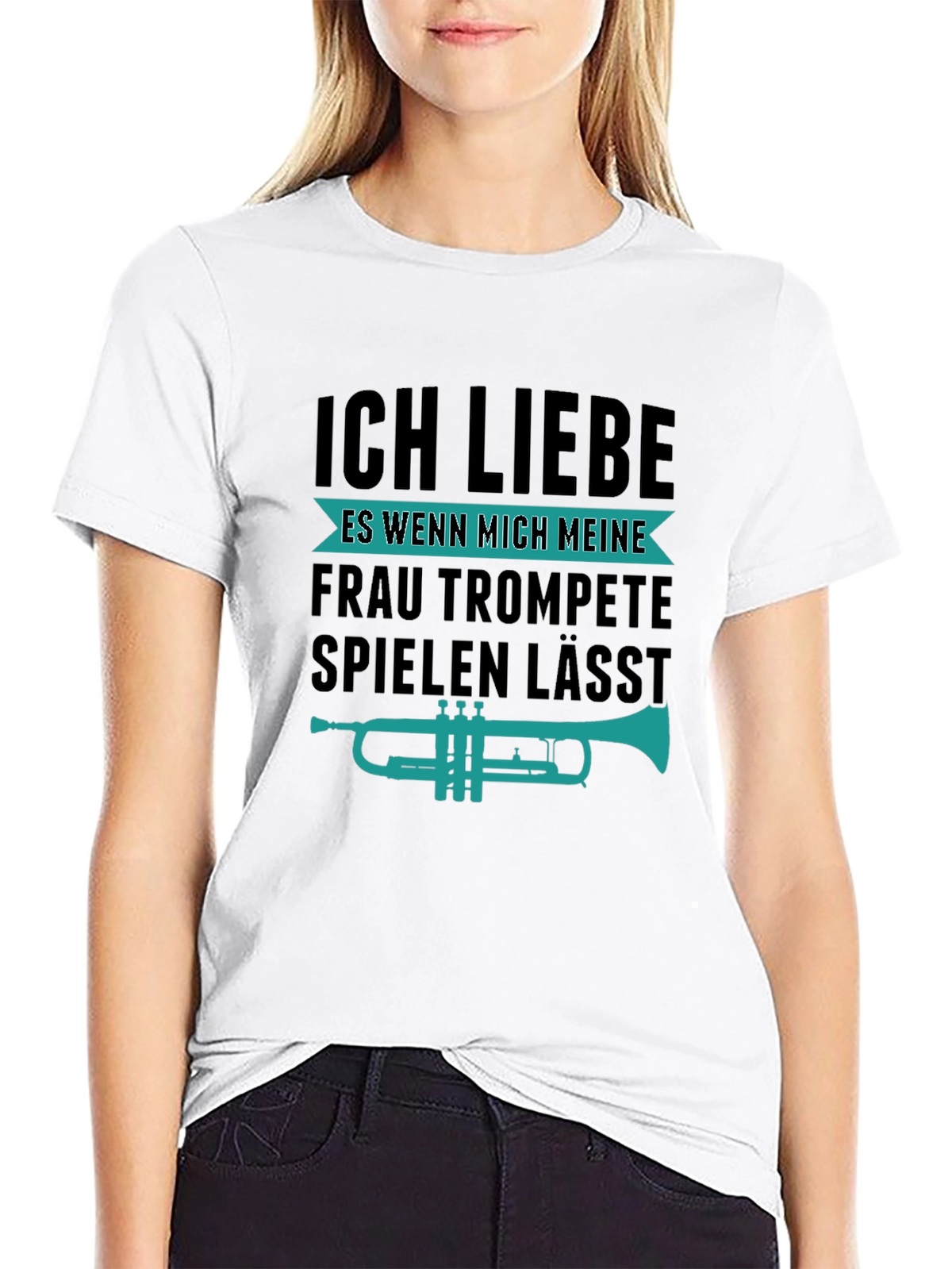 Funny Trumpet Player T-Shirt - I Love My Wife!