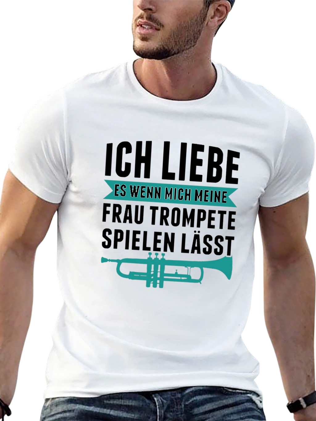 Funny Trumpet Player T-Shirt - I Love My Wife!