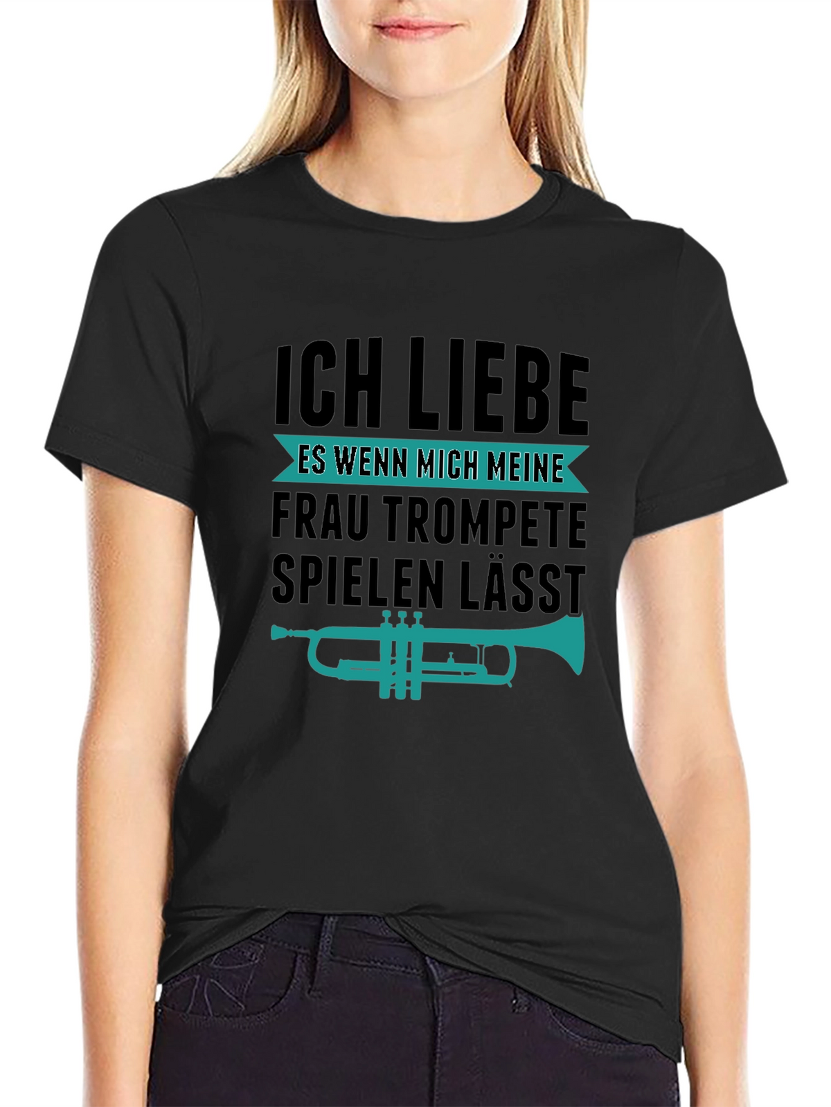 Funny Trumpet Player T-Shirt - I Love My Wife!