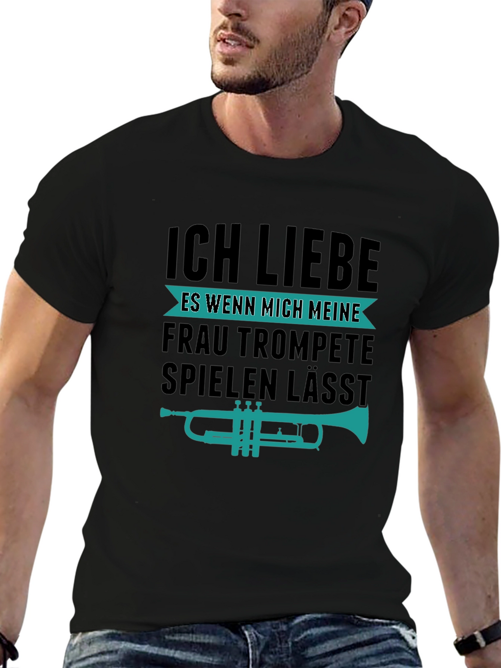 Funny Trumpet Player T-Shirt - I Love My Wife!