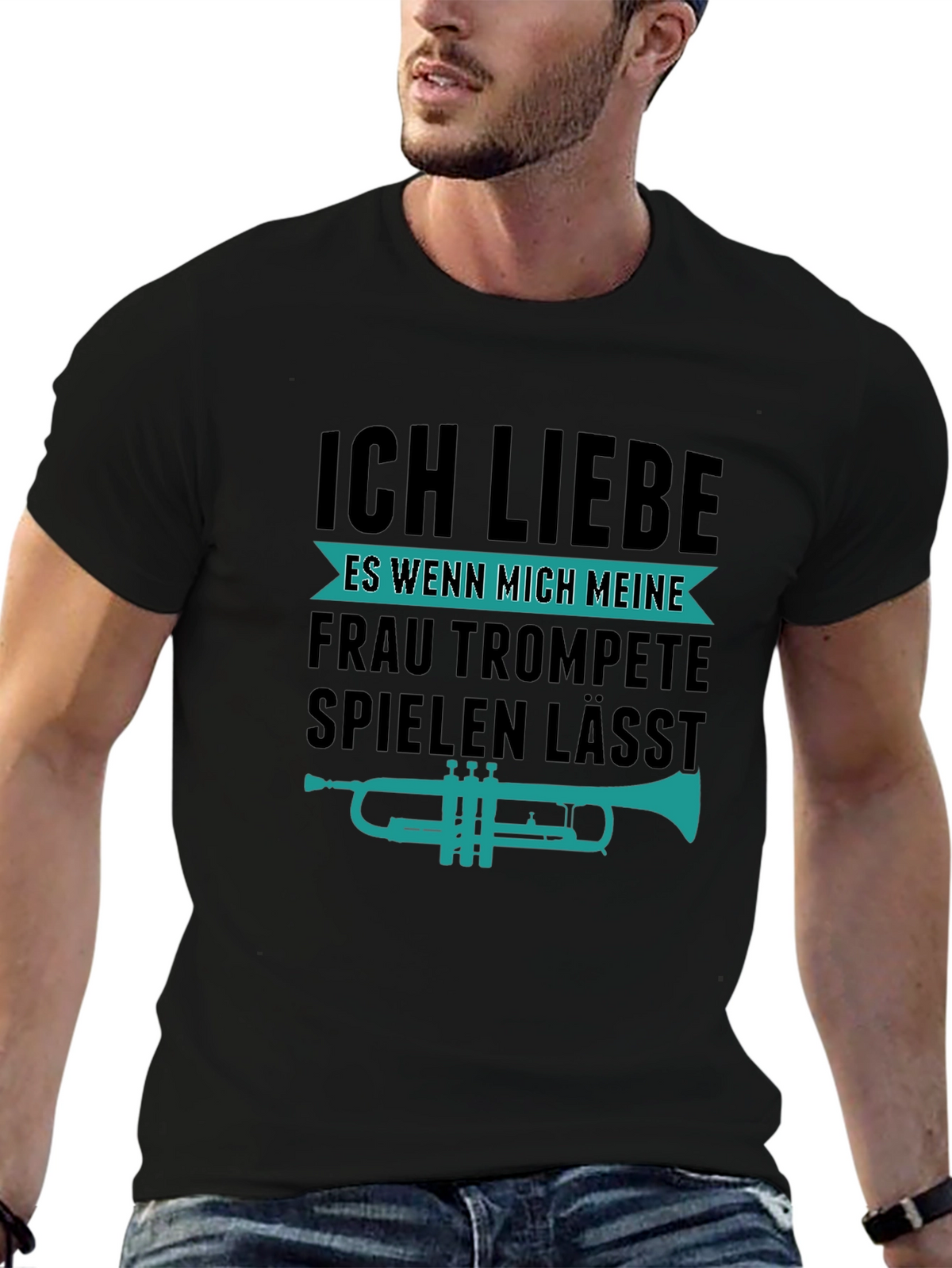 Funny Trumpet Player T-Shirt - I Love My Wife!