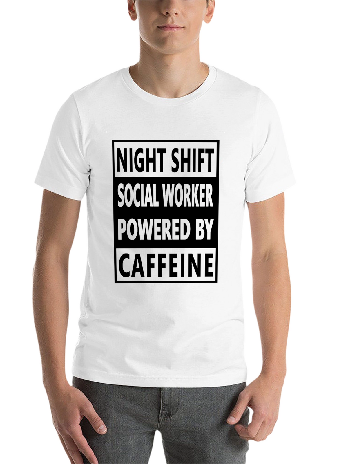 Night Shift Social Worker Caffeine T-Shirt