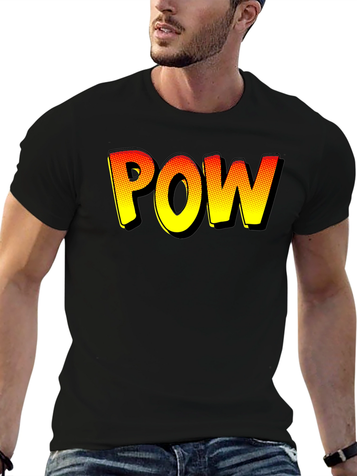 Comic Book Style POW T-Shirt