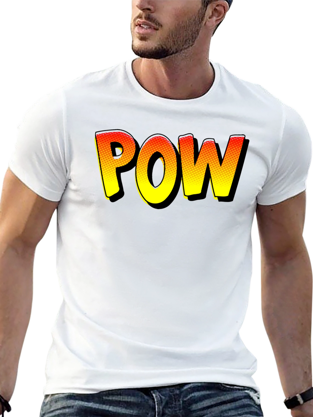 Comic Book Style POW T-Shirt