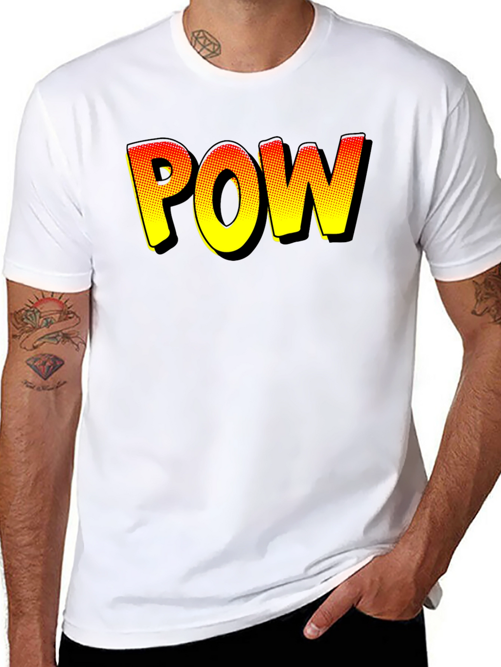 Comic Book Style POW T-Shirt
