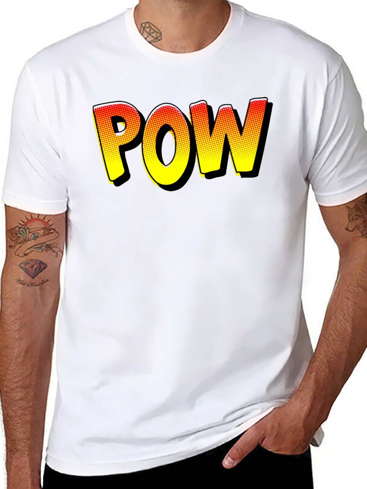 Comic Book Style POW T-Shirt