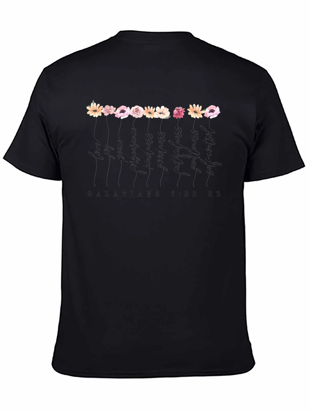 Fruits of the Spirit Black Graphic Tee