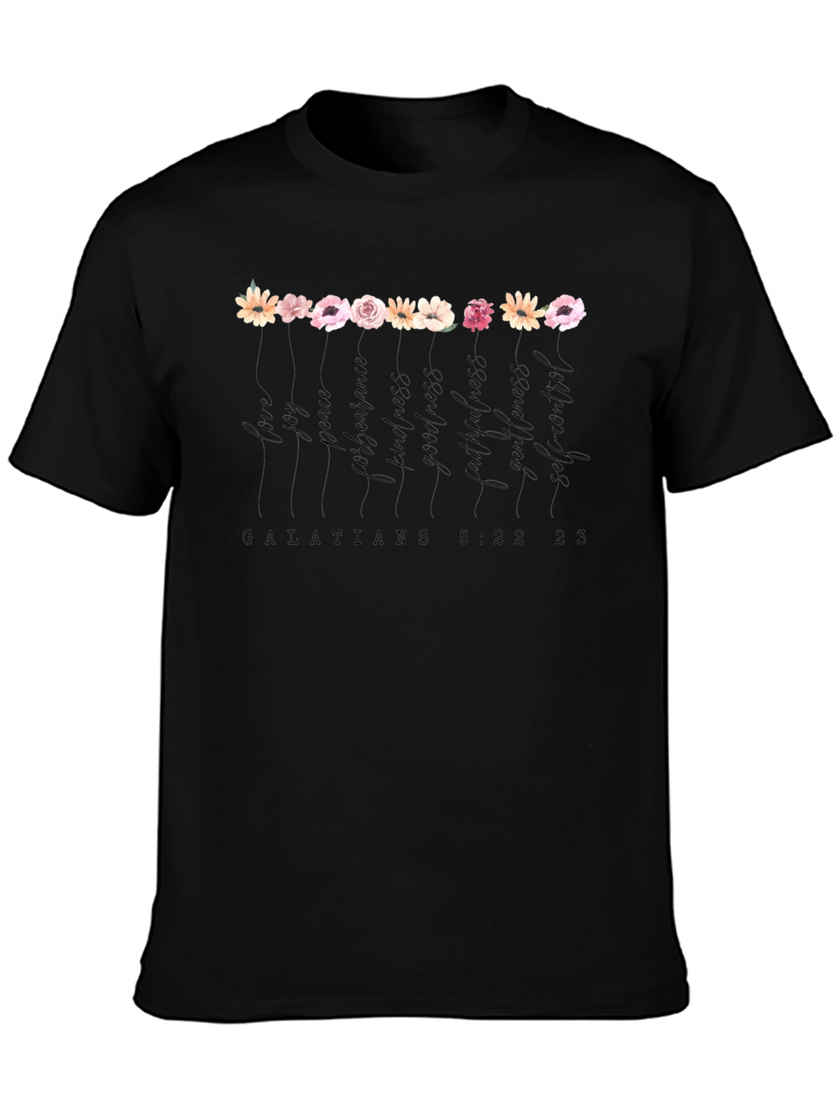 Fruits of the Spirit Black Graphic Tee