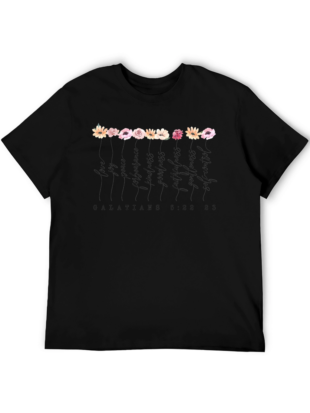 Fruits of the Spirit Black Graphic Tee