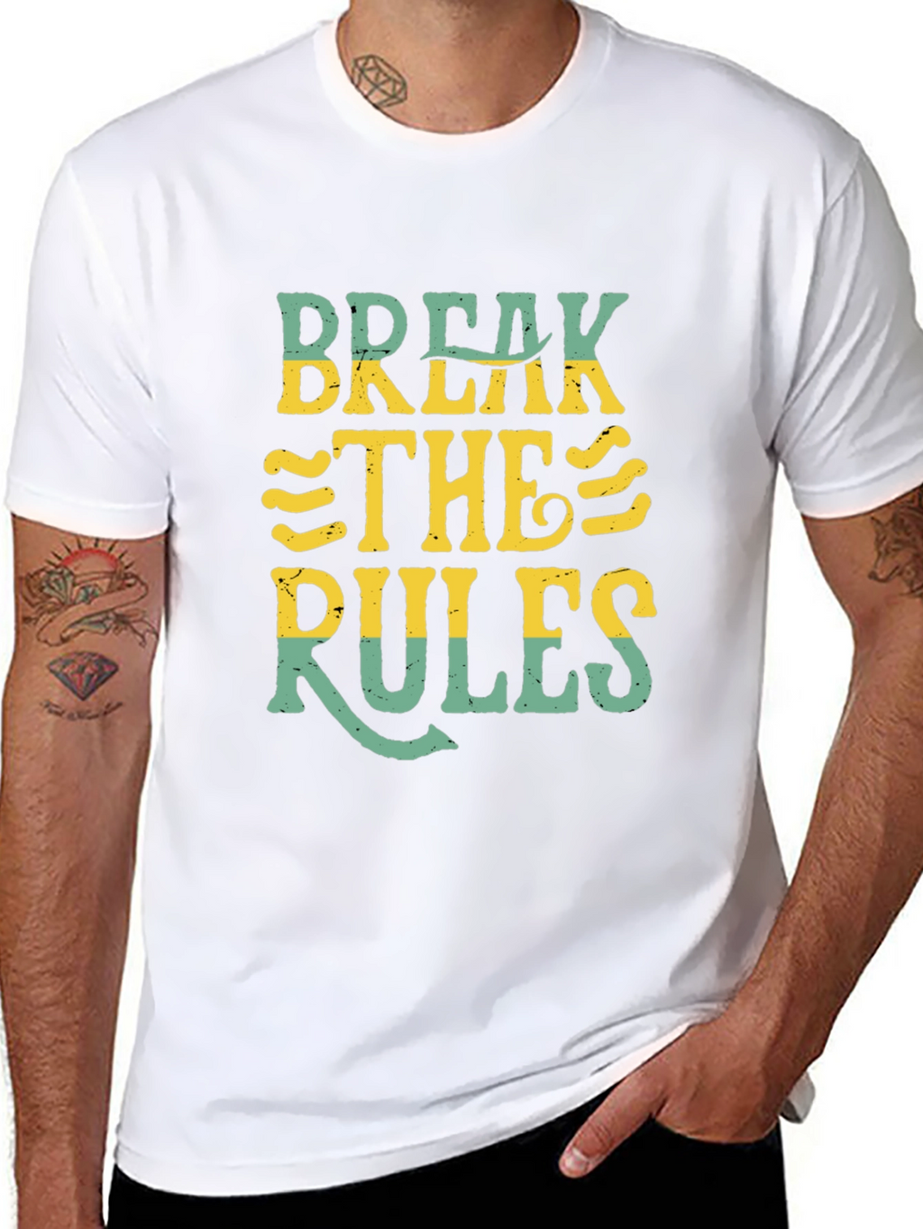 Break the Rules Graphic T-Shirt - Black