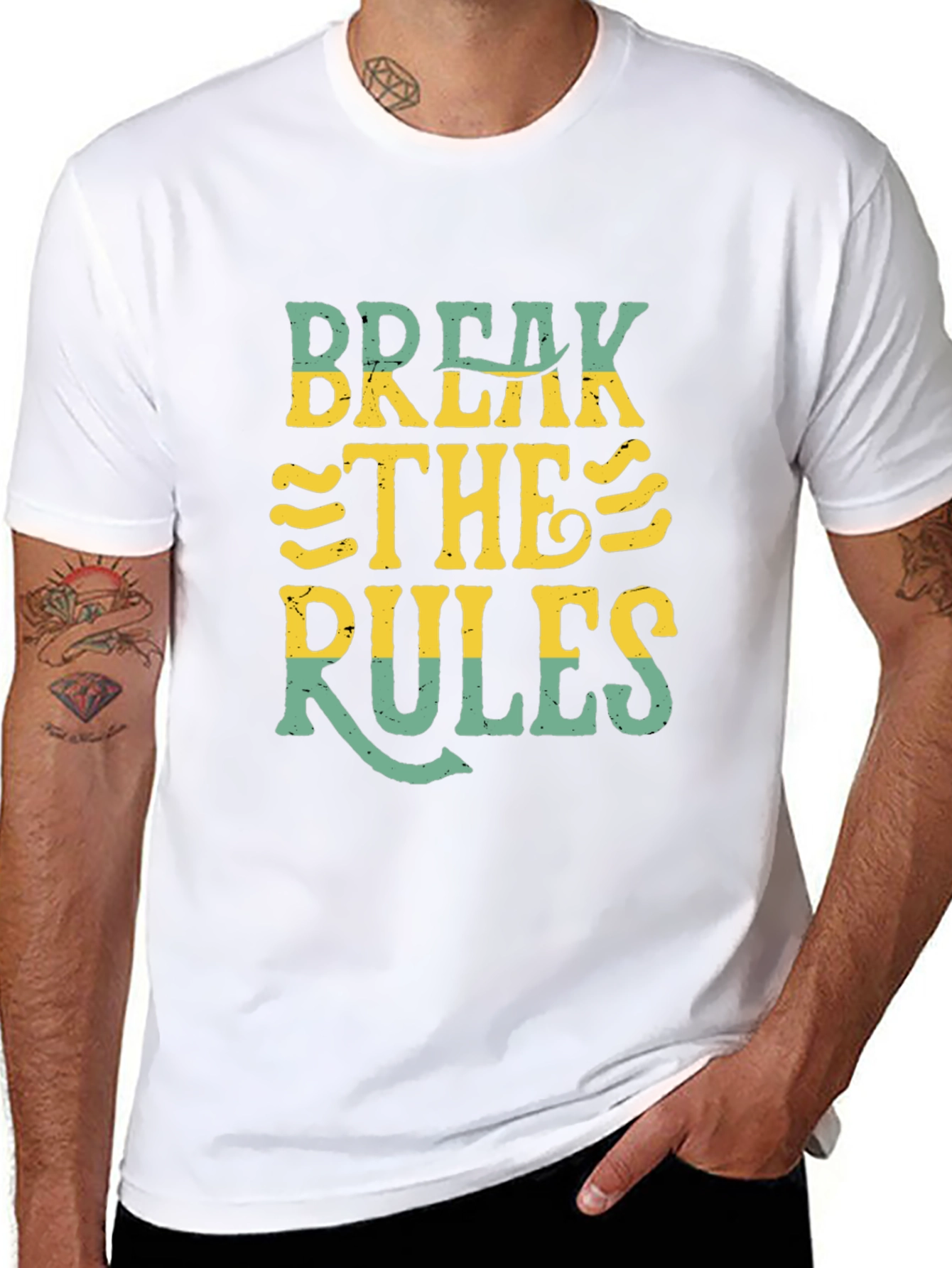 Break the Rules Graphic T-Shirt - Black