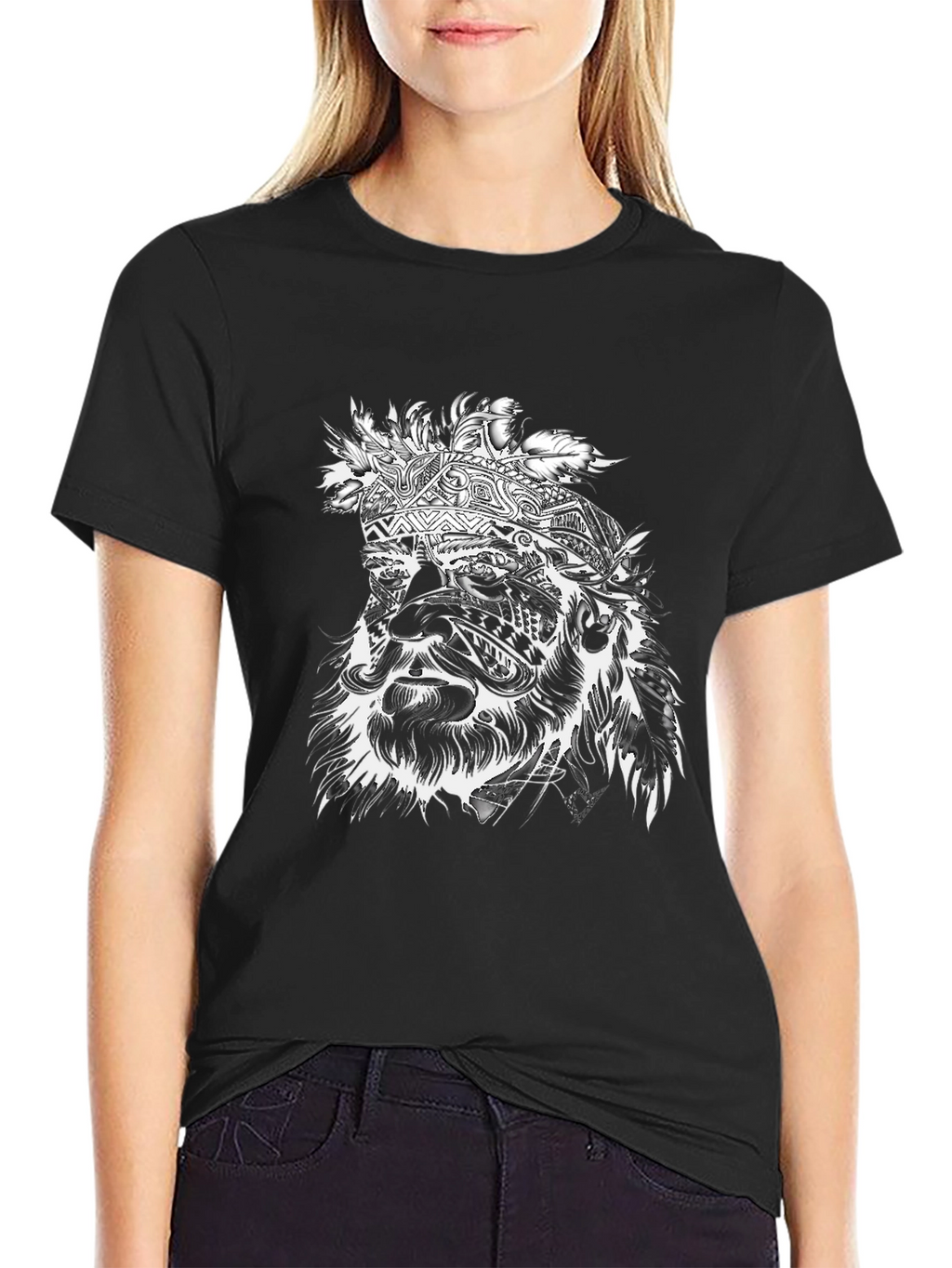 Graphic Tee - Tribal Chief Portrait