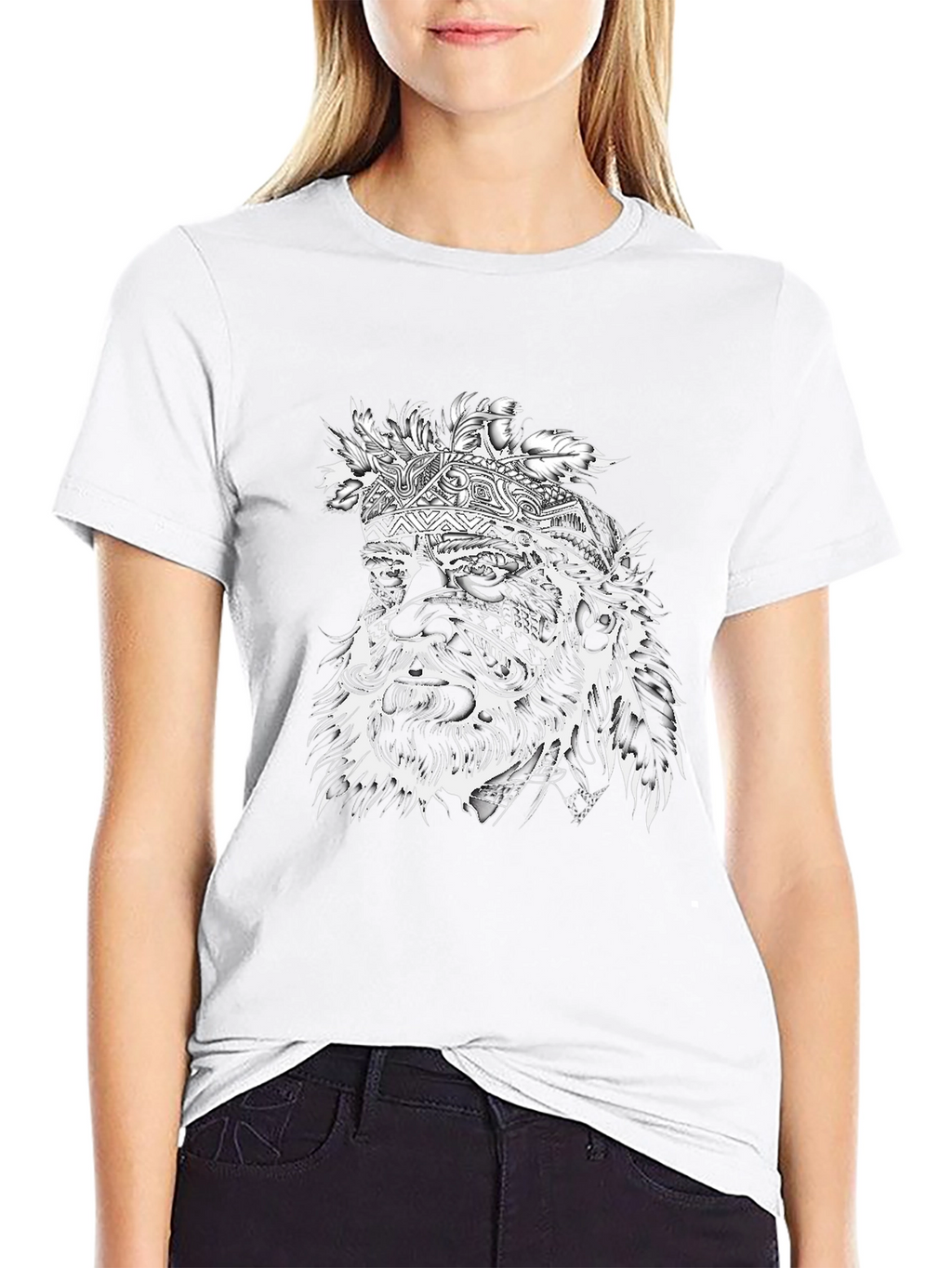 Graphic Tee - Tribal Chief Portrait