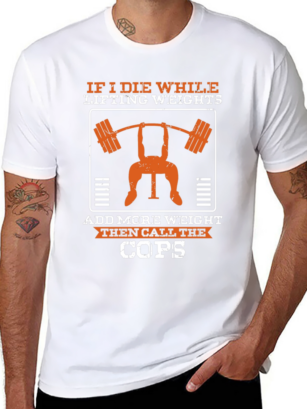 If I Die Lifting Weights Funny Gym T-Shirt