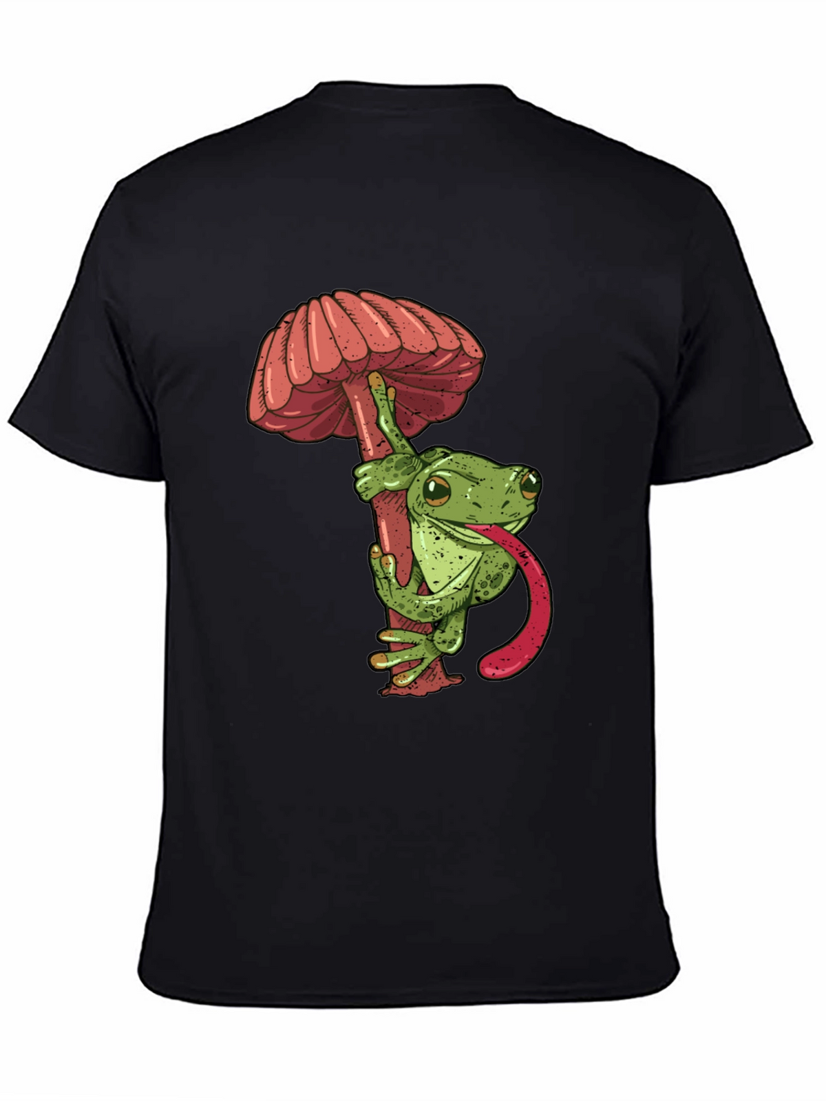 Frog & Mushroom Graphic Tee - Cool Unique Design!