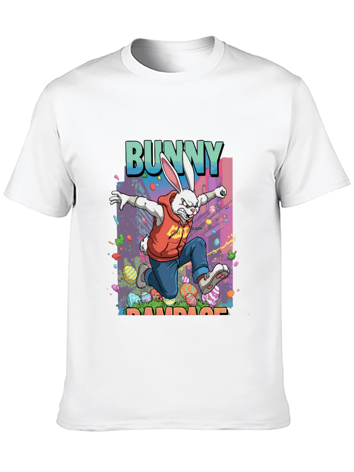 Bunny Rampage Graphic Tee - Easter Apparel
