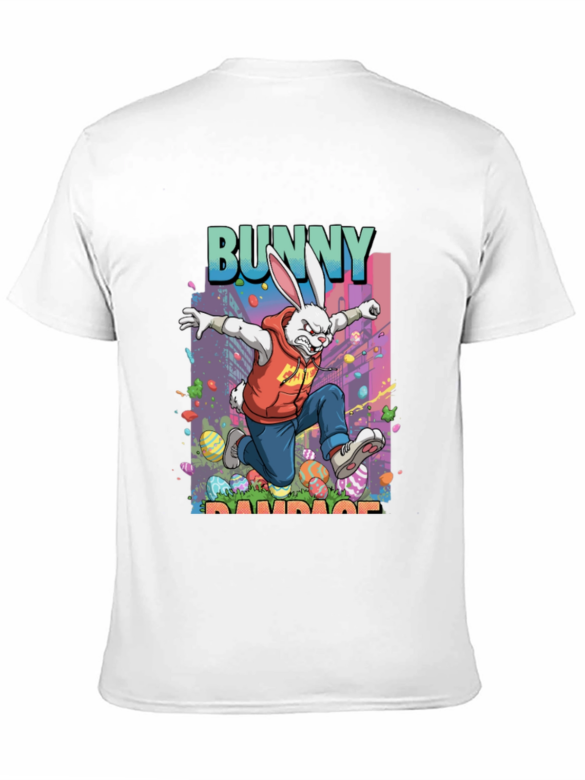 Bunny Rampage Graphic Tee - Easter Apparel
