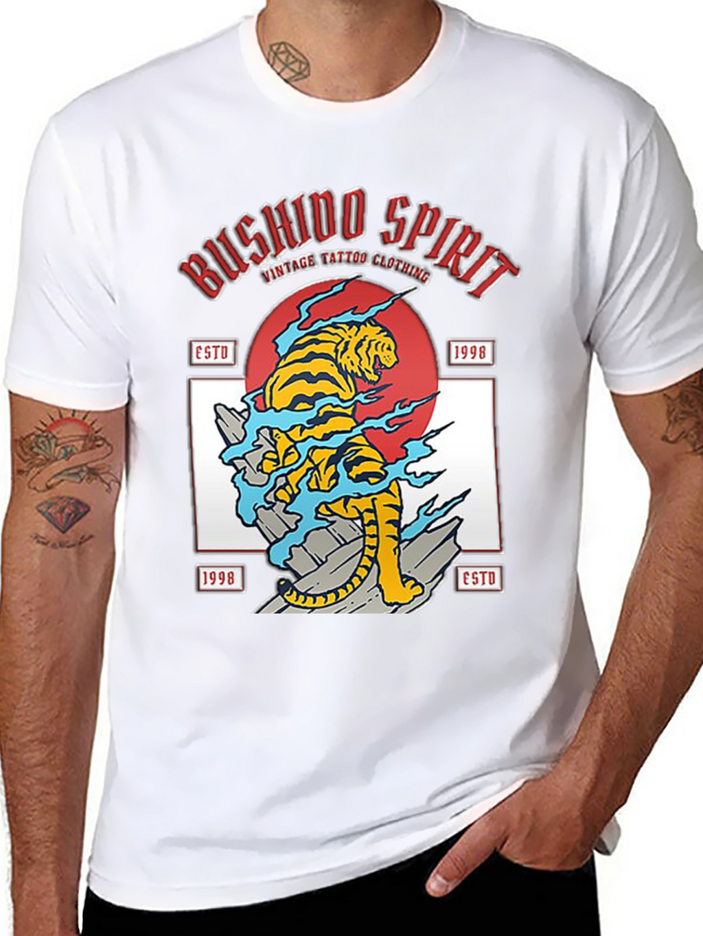 Bushido Spirit Tiger Graphic Tee