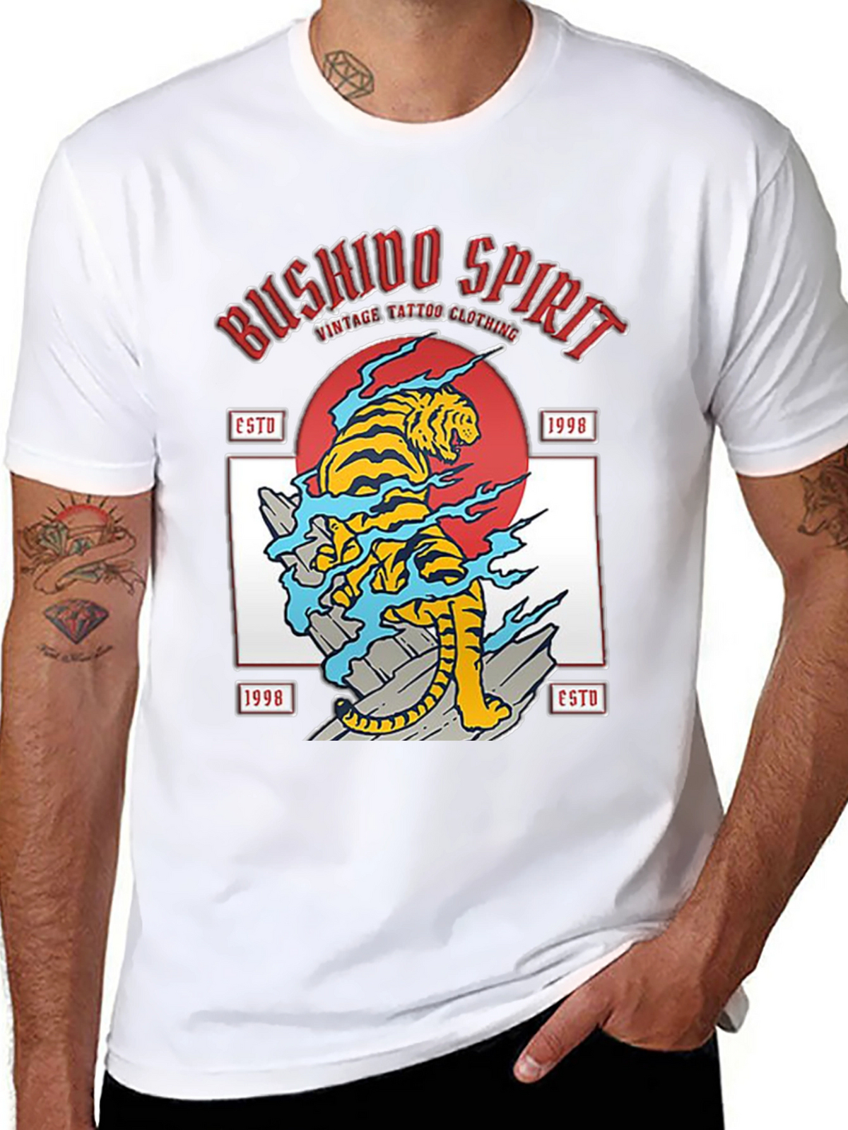 Bushido Spirit Tiger Graphic Tee
