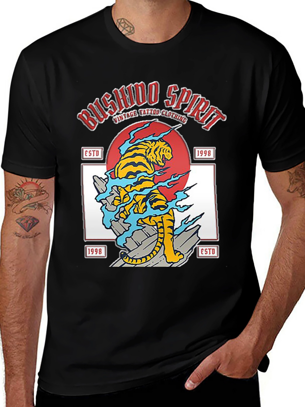 Bushido Spirit Tiger Graphic Tee