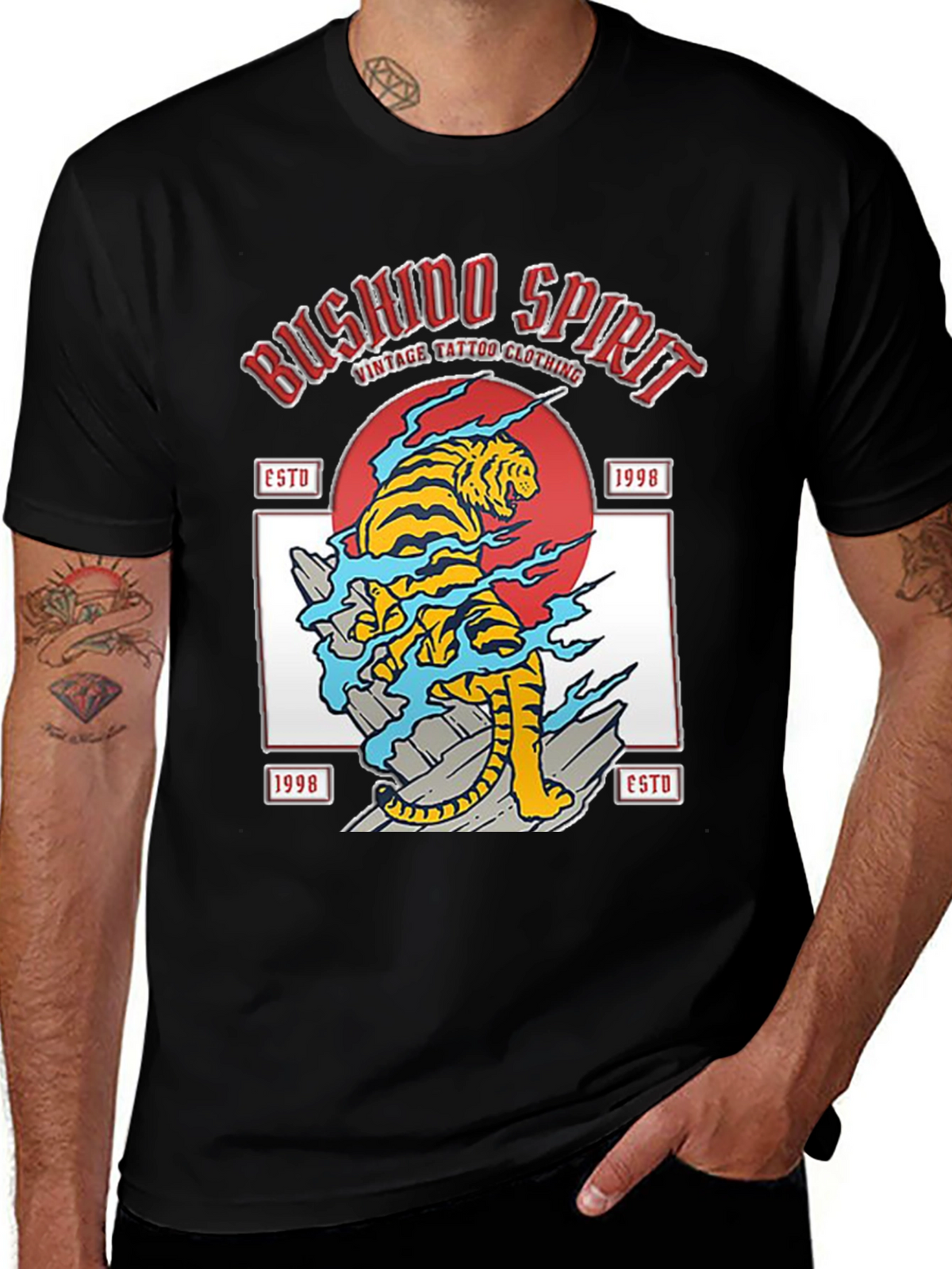 Bushido Spirit Tiger Graphic Tee