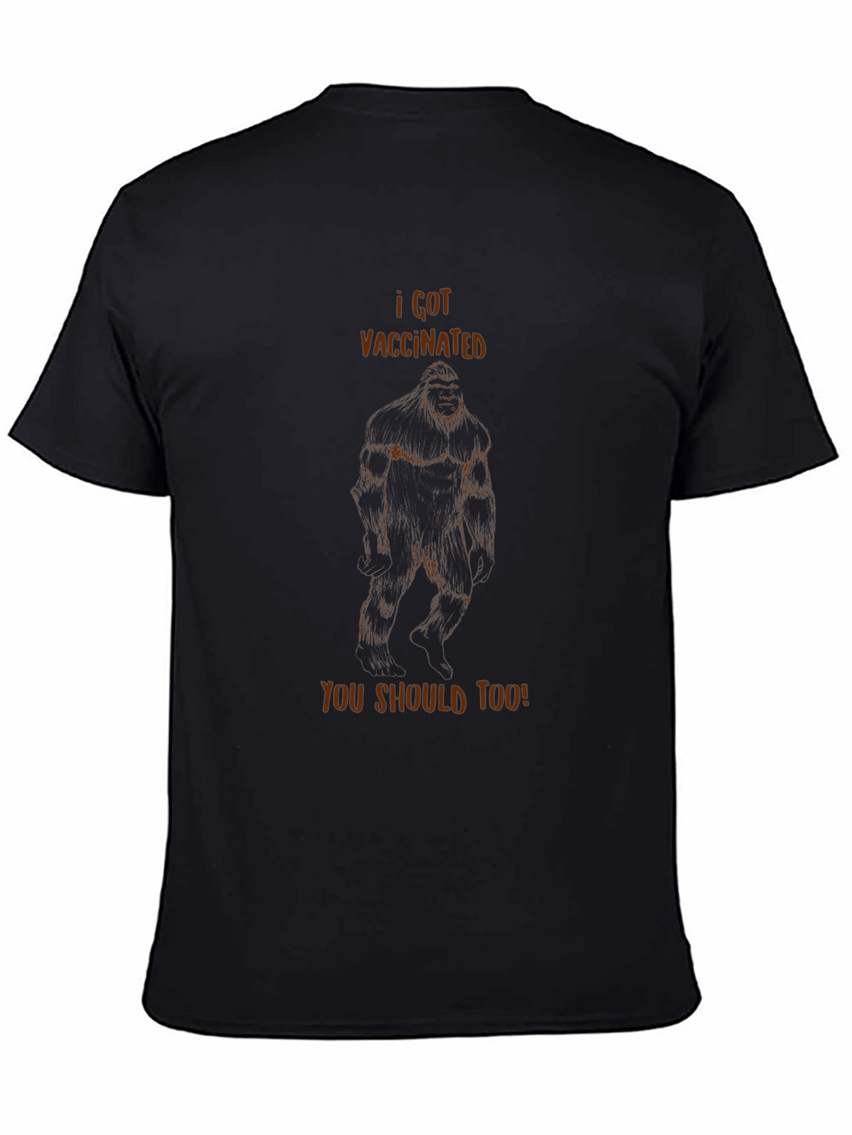 I Got Vaccinated Bigfoot Tee