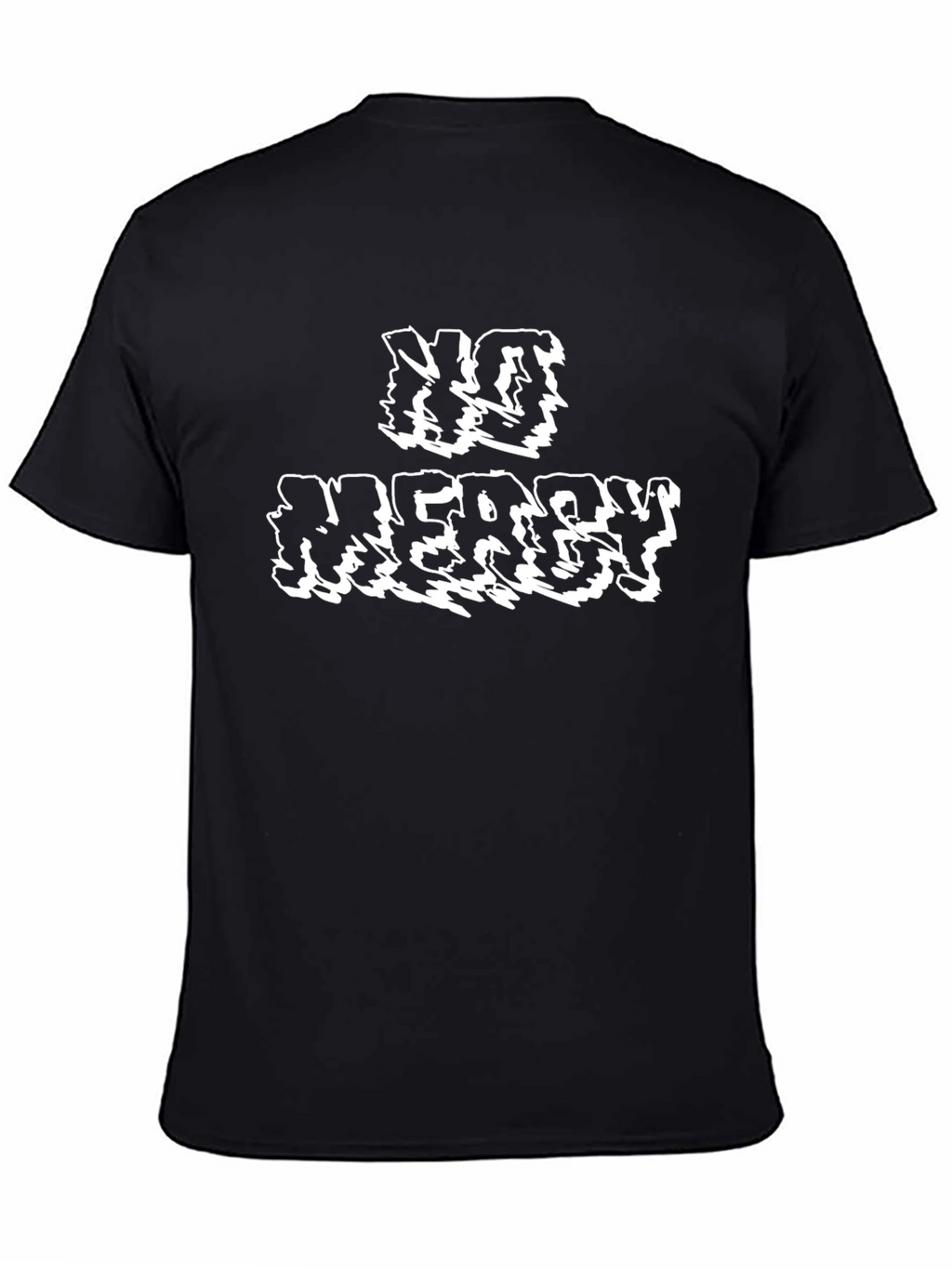 No Mercy Graphic Tee - Bold Black T-Shirt