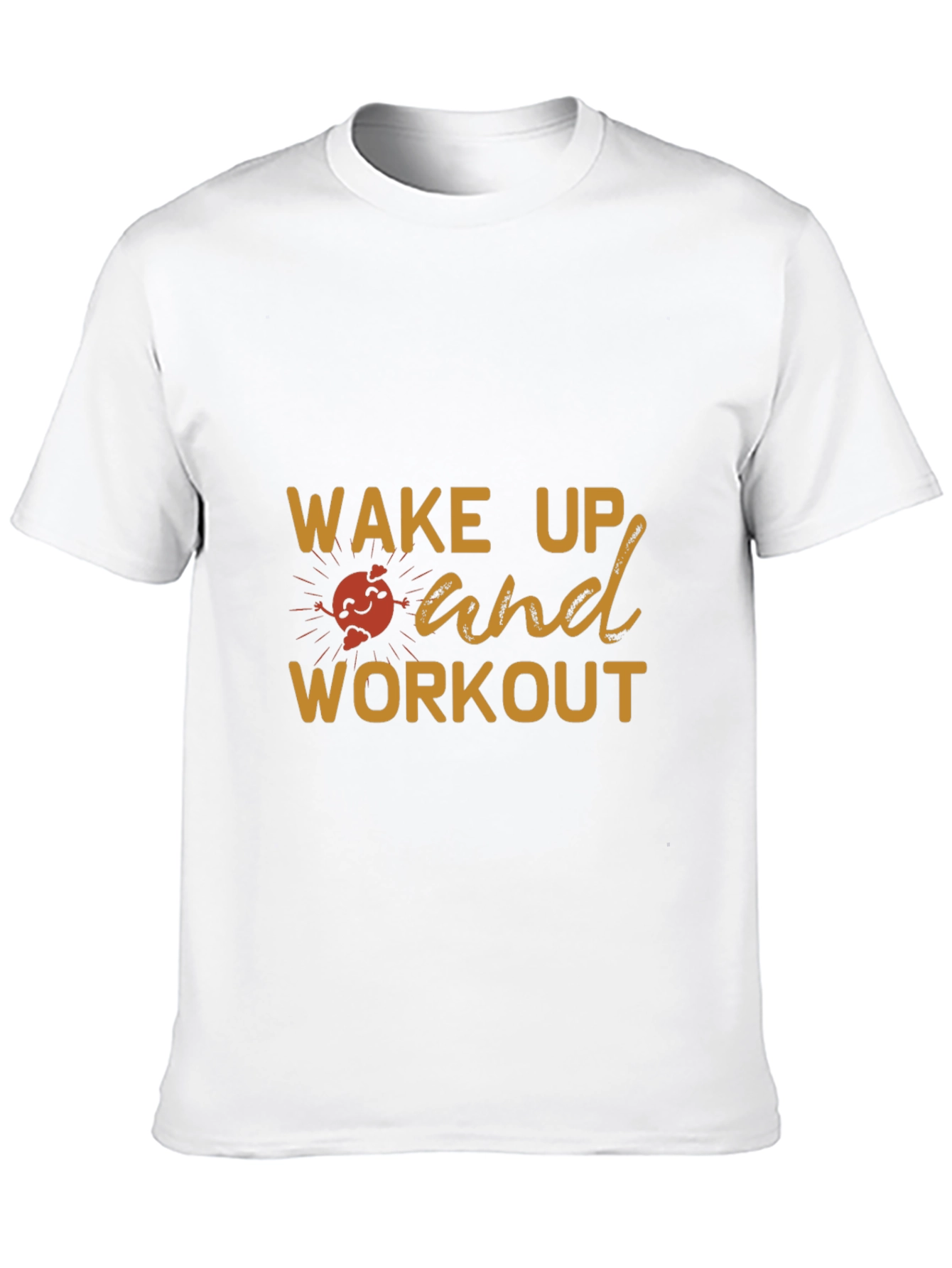 Wake Up & Workout Black Graphic Tee
