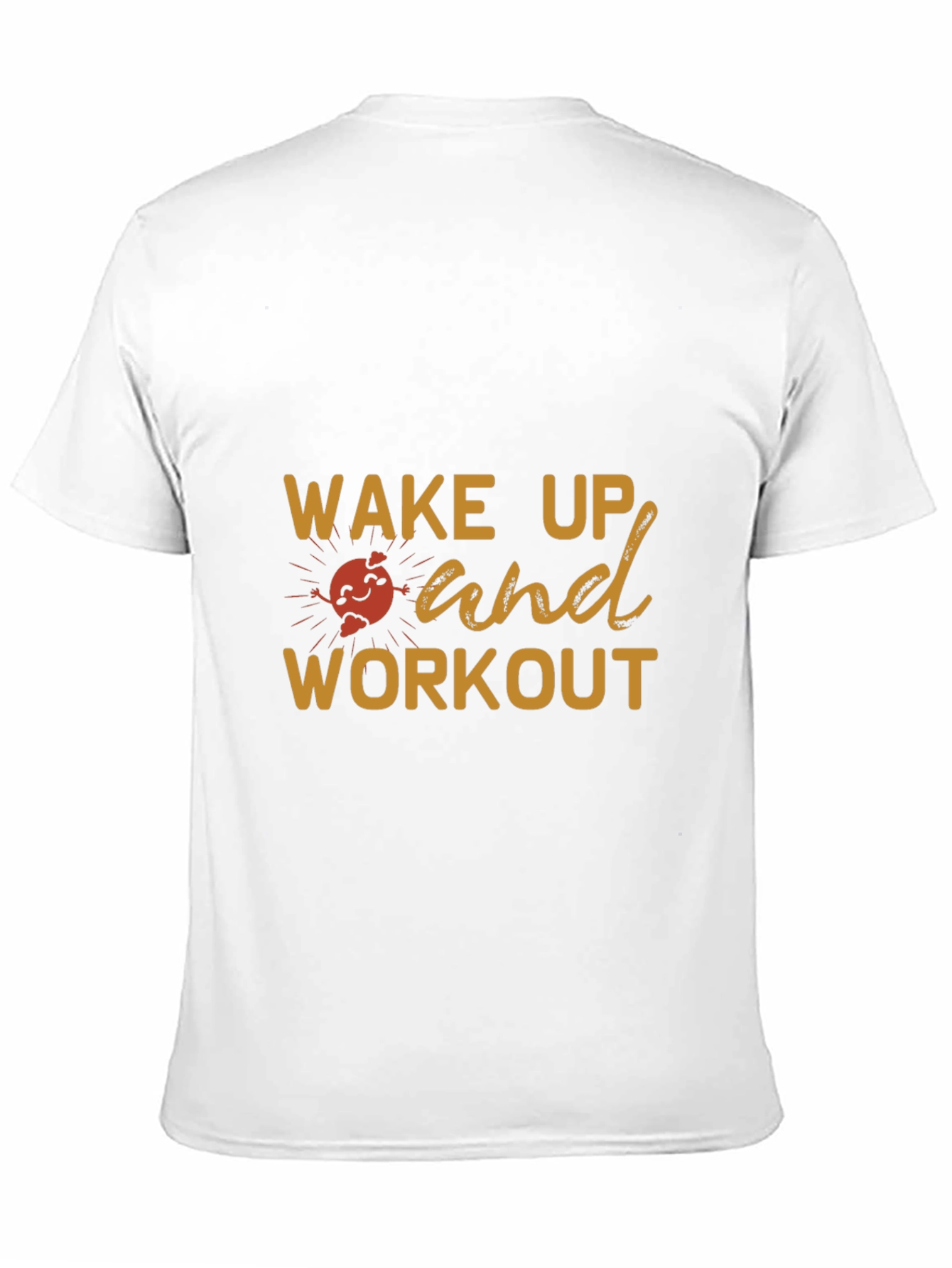 Wake Up & Workout Black Graphic Tee
