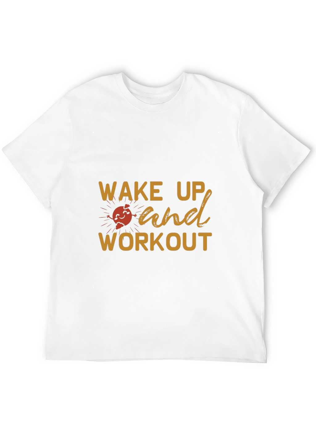 Wake Up & Workout Black Graphic Tee