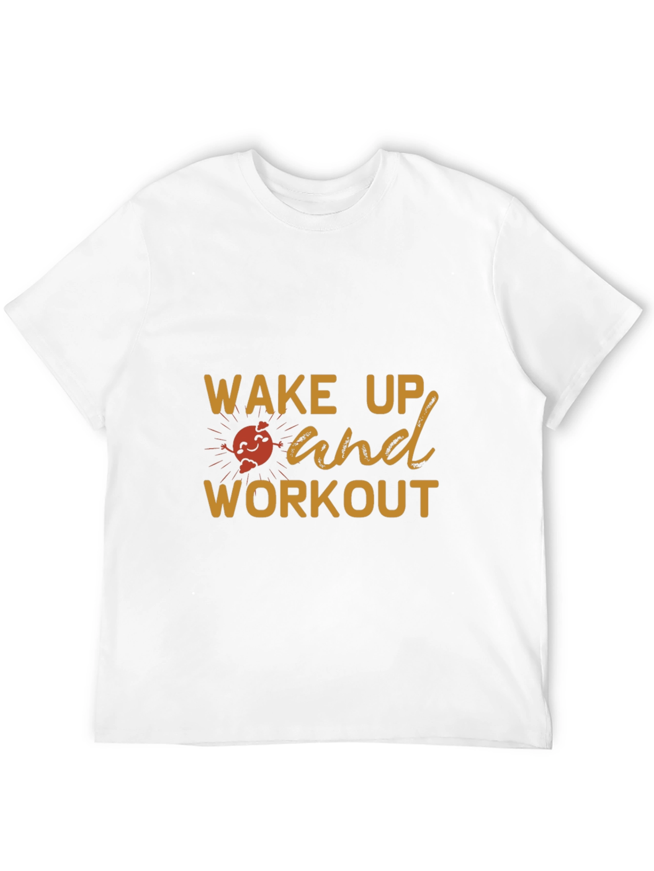Wake Up & Workout Black Graphic Tee