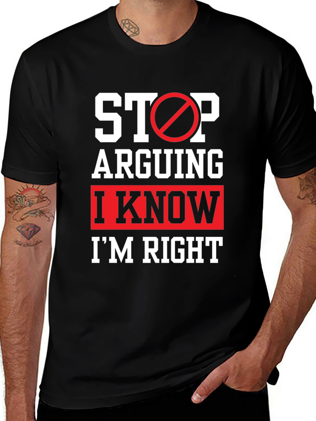 Funny Im Right Graphic T-Shirt