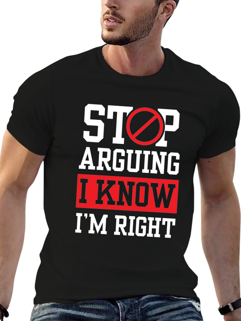 Funny Im Right Graphic T-Shirt