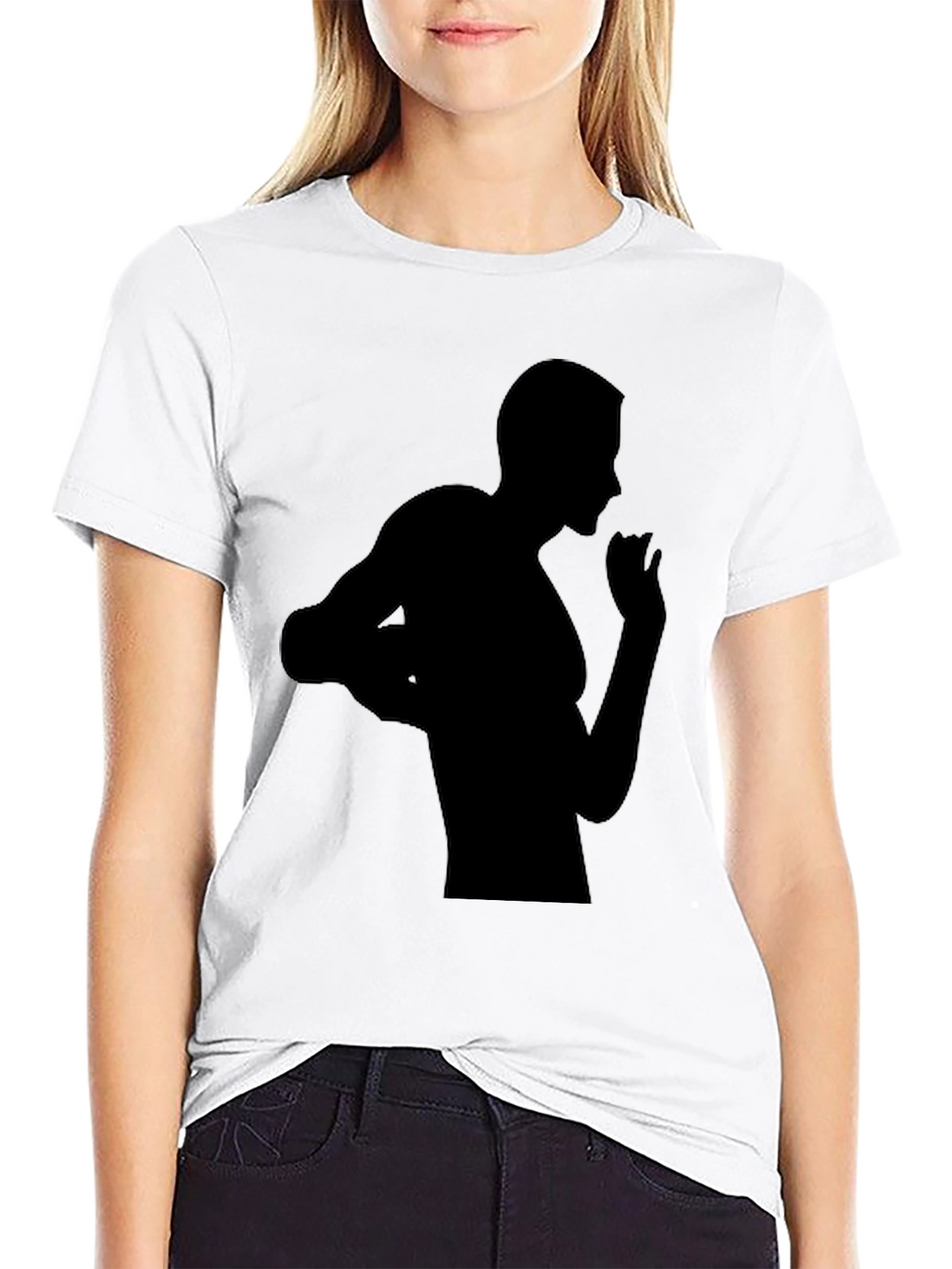 Black Silhouette Graphic Tee