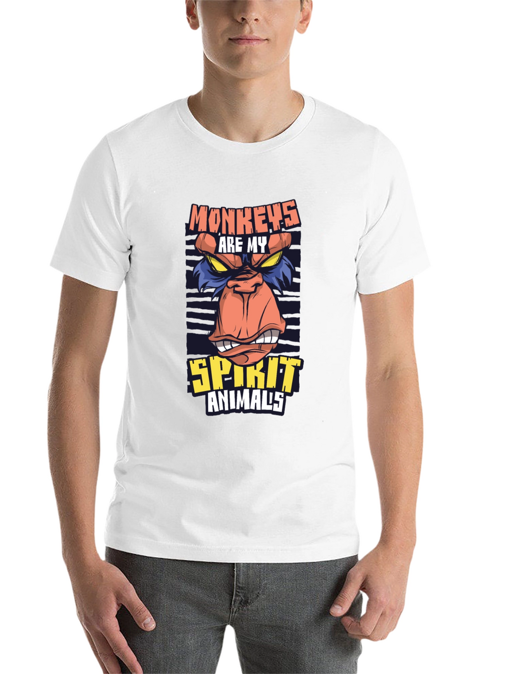 Monkeys Are My Spirit Animal Graphic T-Shirt